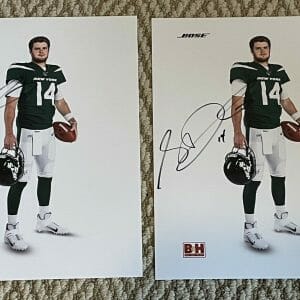2x Sam Darnold SIGNED 8.5x11 New York NY JETS Panthers USC QB w PROOF K9 COA