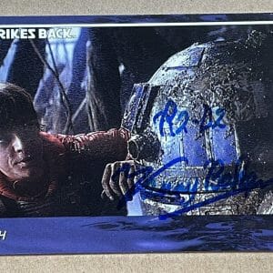 Kenny Baker Star Wars SIGNED Topps Trading Card Widevision ESB RARE K9 Holo