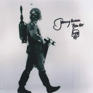 Jeremy Bulloch Star Wars Empire ESB Boba Fett w SKETCH SIGNED 8x10 - K9 PROOF