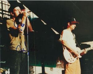 PEARL JAM SIGNED 8×10 ON STAGE BY EDDIE VEDDER & STONE GOSSARD W PROOF – K9 COA COLLECTIBLE MEMORABILIA