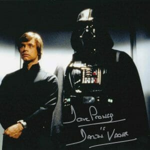Dave Prowse Star Wars ROTJ Darth Vader SIGNED 8x10 Steiner hologram COA