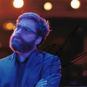 Zach Galifianakis Signed Autographed 8x10 Photo - The Hangover Star - K9 COA