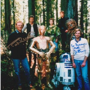 Jim Bloom & Robert Watts Star Wars ROTJ Co-Producers SIGNED 8x10 - RARE K9