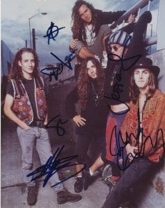 PEARL JAM VINTAGE SIGNED 8×10 EDDIE VEDDER STONE JEFF MIKE DAVE W PROOF COA COLLECTIBLE MEMORABILIA