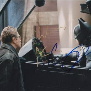 Christian Bale & Gary Oldman The Dark Knight SIGNED 8x10 Batman PROOF K9 COA