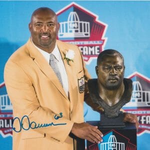 Dermonti Dawson SIGNED 8x10 Pittsburgh Steelers C Hall of Fame w/ PROOF