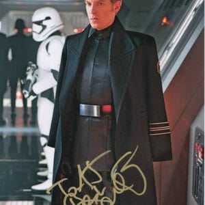 Domhnall Gleeson Star Wars TFA Gen HUX Force Awakens SIGNED 8x10 K9 COA Holo