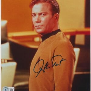 William Shatner SIGNED Star Trek Captain Kirk Autograph 8x10 Beckett Certified