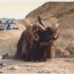 Bob Spiker SIGNED Autographed Star Wars Tusken Raider OPX 8x10 / K9 holo