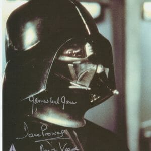 James Earl Jones & Dave Prowse Star Wars SIGNED Darth Vader 8x10 Celebration 07