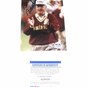 Bobby Bowden Hand Signed 4x6 Photo Florida State University PSA DNA #5