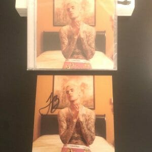 JUSTIN BIEBER Autographed "Yummy" CD Signed By Justin #4