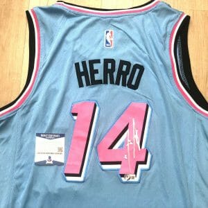 Tyler Herro hand signed Miami Heat Jersey Beckett Cert BAS