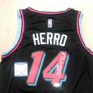 Tyler Herro hand signed Miami Heat Jersey Beckett Cert BAS #2