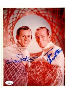 THE SMOTHERS BROTHERS DICK/TOM SIGNED AUTOGRAPHED 8X10 JSA CC82557 COLLECTIBLE MEMORABILIA