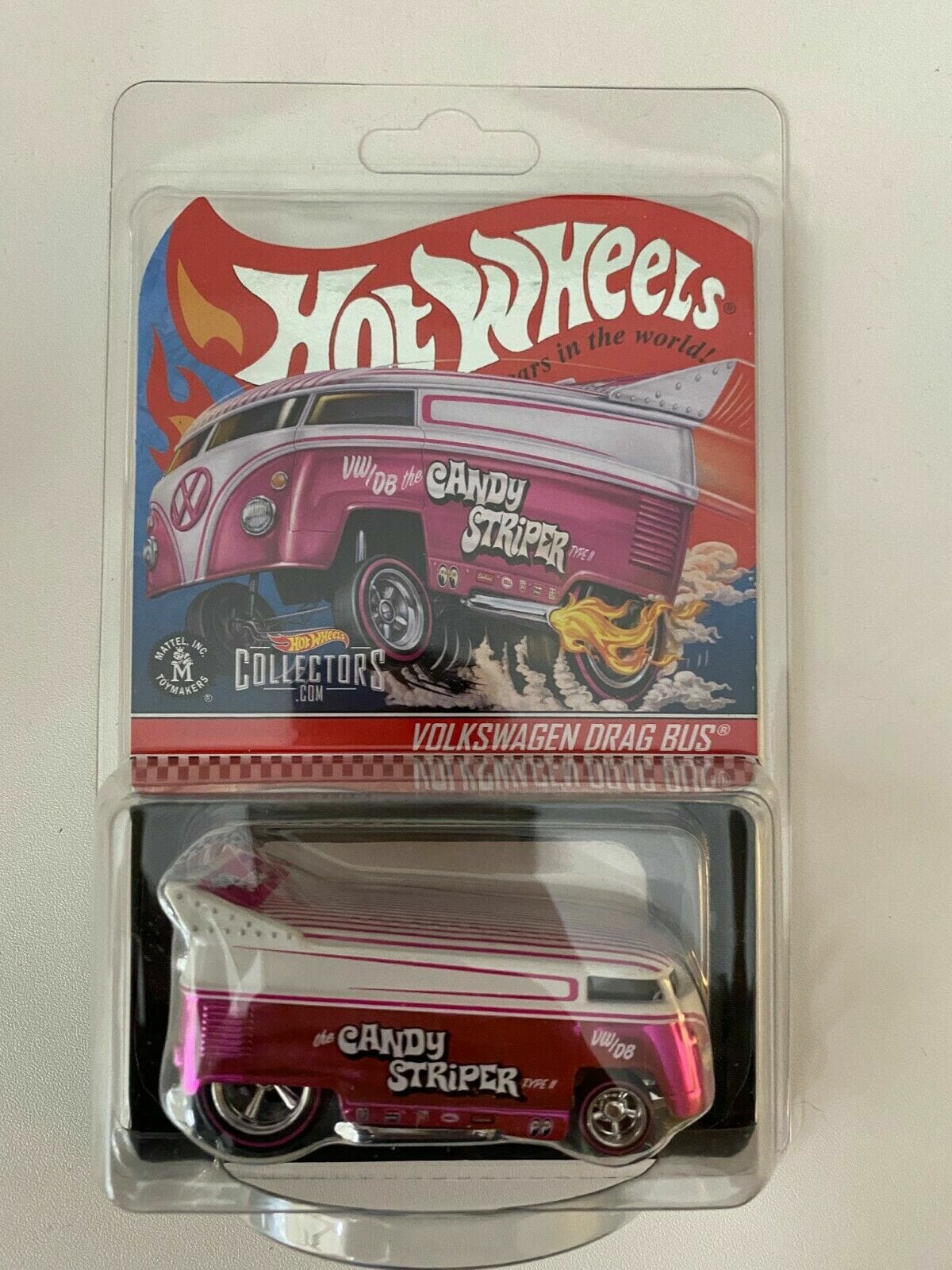 Hot Wheels RLC Exclusive Volkswagen Drag Bus Candy Striper #1208/20000 ...