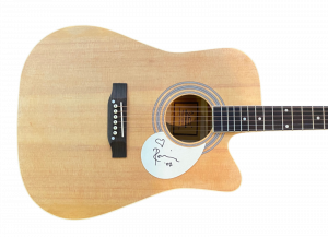 RONNIE WOOD SIGNED FULL SIZE ACOUSTIC GUITAR THE ROLLING STONES ACOA COA COLLECTIBLE MEMORABILIA