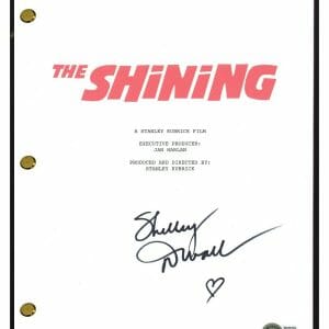 Shelley Duvall Signed Autograph The Shining Movie Script Screenplay Beckett COA
