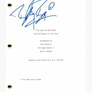 Billy Boyd Signed The Lord of The Rings Fellowship Script Screenplay ACOA COA