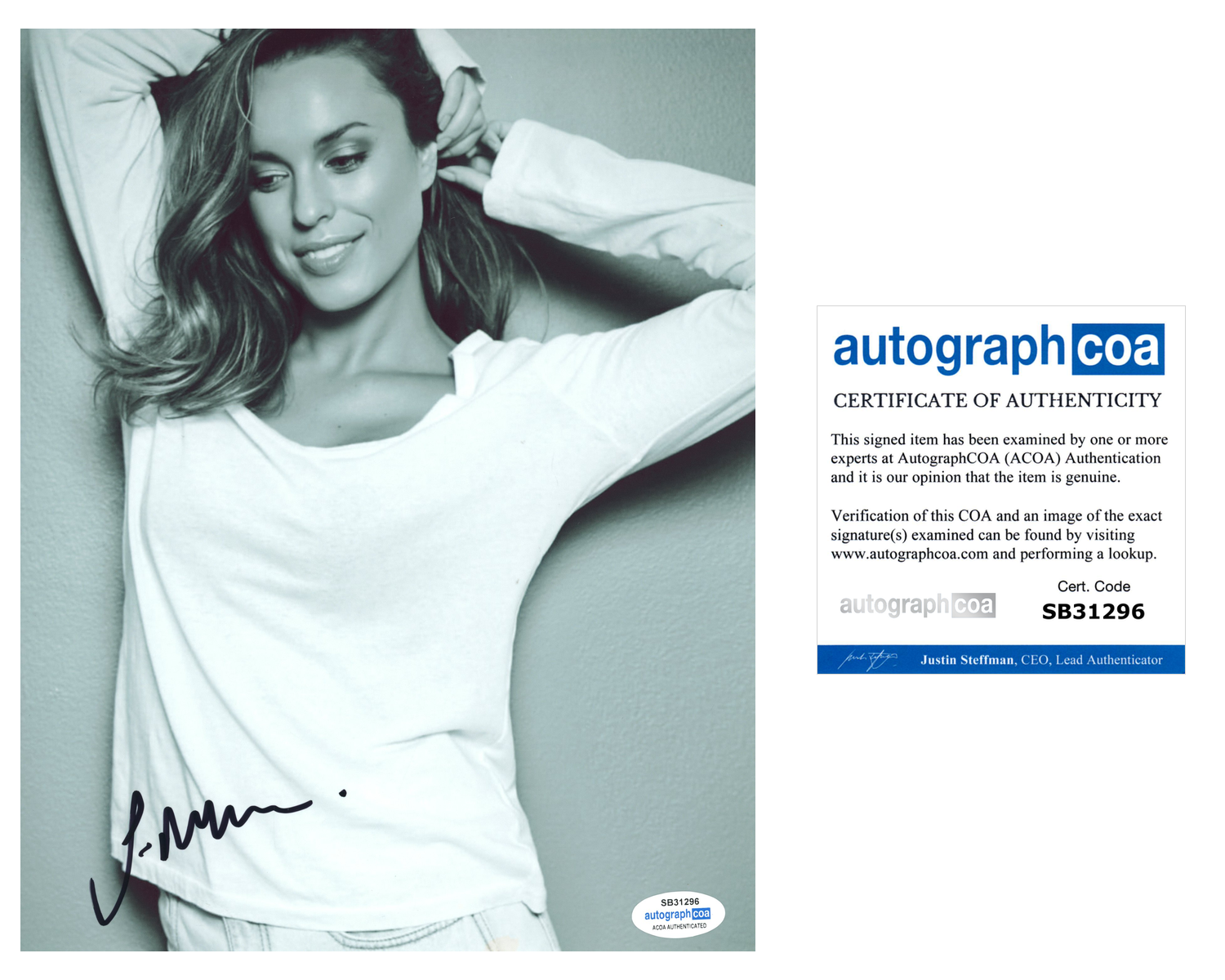 Jessica McNamee Signed Autographed 8x10 Photo Mortal Kombat Actress ...