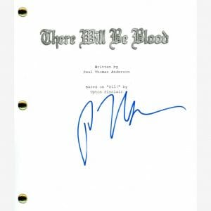 Paul Thomas Anderson Signed Autograph There Will Be Blood Movie Script ACOA COA