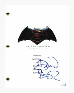 DAVID S. GOYER SIGNED BATMAN V SUPERMAN DAWN OF JUSTICE MOVIE SCRIPT ACOA COA COLLECTIBLE MEMORABILIA