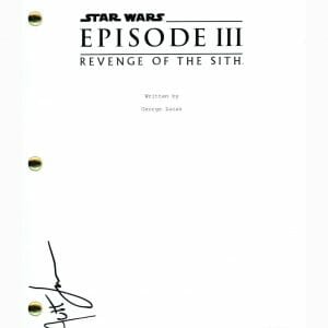 Jett Lucas Signed Star Wars Episode III Revenge of The Sith Full Script ACOA COA