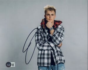 JAKE PAUL SIGNED AUTOGRAPHED 8×10 PHOTO BOXER BOXING STAR ACTOR BECKETT COA COLLECTIBLE MEMORABILIA