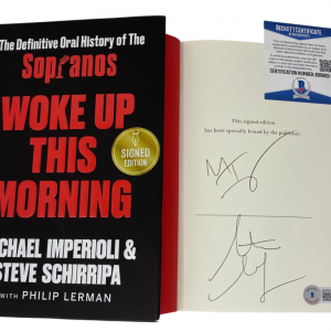 Michael Imperioli Steve Schirripa Signed Woke Up This Morning Sopranos Book BAS