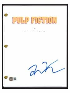 QUENTIN TARANTINO SIGNED AUTOGRAPHED PULP FICTION MOVIE SCRIPT BECKETT COA COLLECTIBLE MEMORABILIA