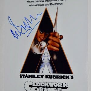 Malcolm McDowell Signed Autograph 11x14 Photo A Clockwork Orange Beckett BAS COA
