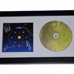 Coldplay Band Signed Music of the Spheres Framed CD Display Chris Martin x4 COA