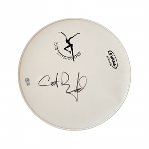 CARTER BEAUFORD SIGNED AUTOGRAPHED 14″ DRUMHEAD DAVE MATTHEWS BAND BECKETT COA COLLECTIBLE MEMORABILIA