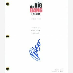 Kunal Nayyar Signed Autograph The Big Bang Theory Pilot Episode Script ACOA COA