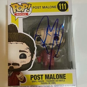 Post Malone Signed Autographed Funko Pop Figure #111 BAS Beckett COA