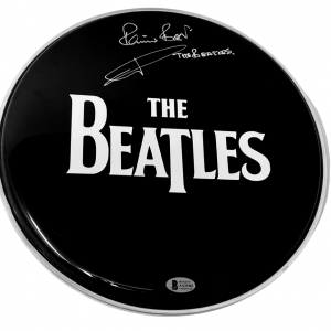 Pete Best Signed Autographed 12" Drumhead The Beatles Drummer Beckett COA
