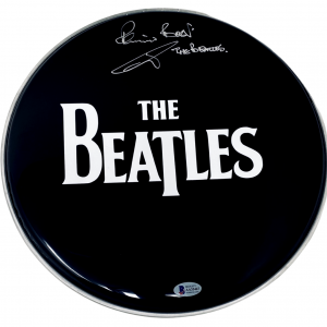 Pete Best Signed Autographed 12" Drumhead The Beatles Drummer Beckett COA