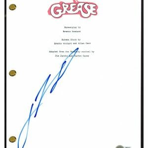 John Travolta Signed Autographed Grease Movie Script Screenplay Beckett BAS COA