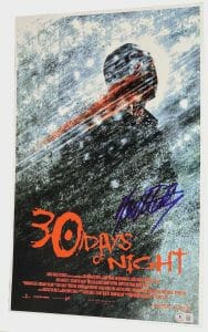 DANNY HUSTON SIGNED AUTOGRAPHED 30 DAYS OF NIGHT MOVIE POSTER 12×18 BECKETT COA COLLECTIBLE MEMORABILIA