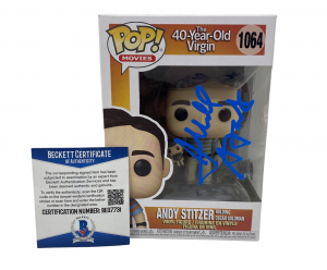 JUDD APATOW SIGNED FUNKO POP ANDY STITZER THE 40 YEAR OLD VIRGIN BECKETT COA COLLECTIBLE MEMORABILIA