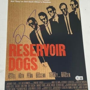 Quentin Tarantino Signed Autograph Reservoir Dogs 11x17 Movie Poster Beckett COA