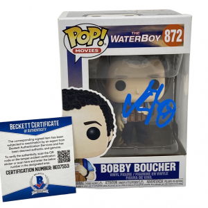 Adam Sandler Signed Funko Pop Figure Bobby Boucher The Waterboy #872 Beckett COA