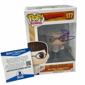 Christopher Mintz-Plasse Signed Funko Pop Figure McLovin Superbad Beckett COA
