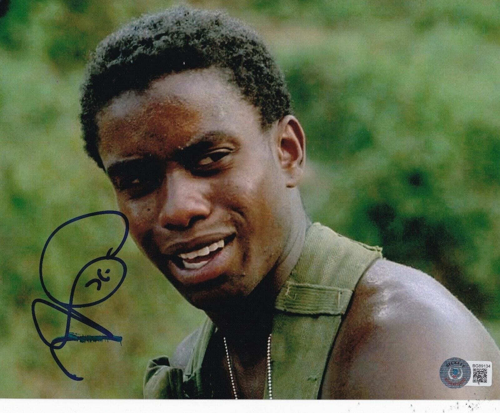 COREY GLOVER signed (PLATOON) Movie 8X10 photo *FRANCIS* BECKETT BAS ...