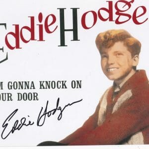 EDDIE HODGES signed (HUCKLEBERRY FIIN) Star Singer 8X10 BECKETT BAS BG89141