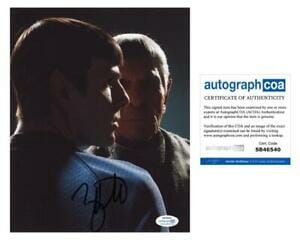 Zachary Quinto "Star Trek" AUTOGRAPH Signed 'Spock' 8x10 Photo ACOA