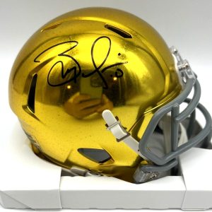 Brady Quinn Signed Notre Dame Fighting Irish Mini Football Helmet w/JSA COA
