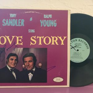 TONY SANDLER & RALPH YOUNG SING LOVE STORY SIGNED AUTOGRAPHED VINYL RECORD W/COA