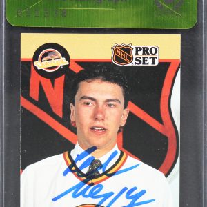 Canucks Petr Nedved Authentic Signed 1990 NHL Pro Set Card BAS #11338
