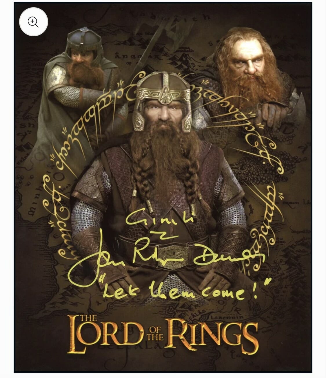 John Rhys-Davies "Lord Of The Rings" AUTOGRAPH Signed 'Gimli' 8x10 ...